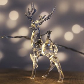 Ghirlanda luminoasă cu LED în formă de reni DecoKing Deer, lungime 1,65 m, 10 beculețe