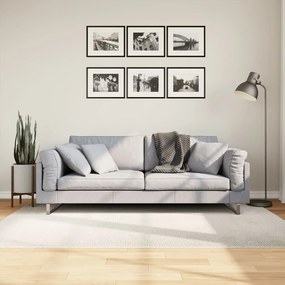 vidaXL Covor &quot;IZA&quot; aspect scandinav, cu fire scurte, crem, 140x200 cm