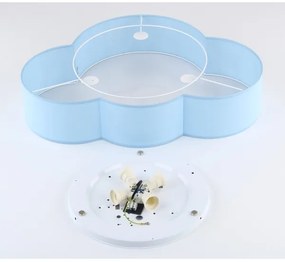 Brilagi - Plafonieră pentru copii NIMBUS 4xE27/15W/230V 46x63 cm, albastră