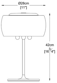 Lampă de cristal pe masă CRYSTAL 3xG9/42W/230V Zuma Line T0076-03E-F4FZ