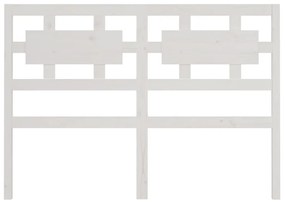 Tablie de pat, alb, 145,5x4x100 cm, lemn masiv de pin Alb, 145.5 x 4 x 100 cm, 1