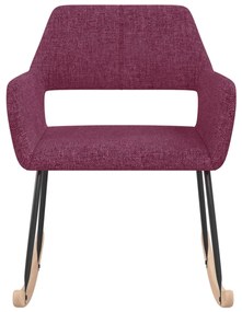 330365 vidaXL Scaun balansoar, violet, material textil