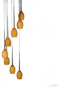 Lustra moderna Izza 8 Amber