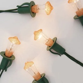 Instalație de Crăciun LANTERN 12xE10/10,7m alb cald