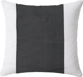 Husa de perna din bumbac TIRSO POLY 45x45 cm, gri-alb