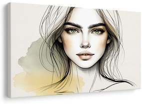 Tablou portret de femeie cu ochi expresivi