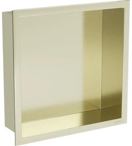 Mexen X-Wall-R raft încastrat cu margine 30 x 30 cm, auriu periat - 1950303010