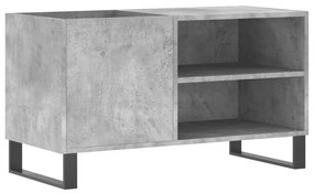 vidaXL Dulap de discuri, gri beton, 85x38x48 cm, lemn prelucrat