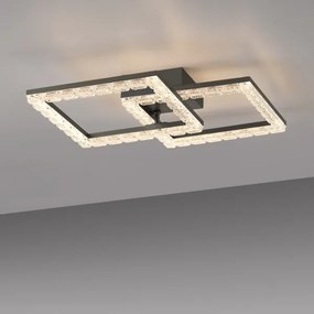 JUST LIGHT. 14732-18 - Plafonieră LED GLITRA LED/17,5W/230V neagră