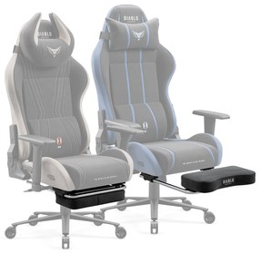 Suport de picioare din material pentru scaunele Diablo X-Horn 2.0 Camel Black, Diablo X-One 2.0 Night Blue