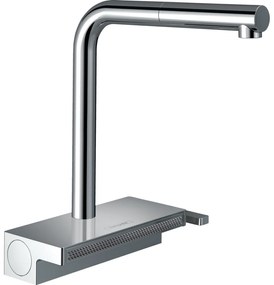 Baterie chiuveta Aquno Select cu dus extractibil si jet de dus laminar, sBox, crom