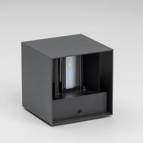 Aplică LED de exterior Brilagi CUBE LED/6W/230V antracit IP54