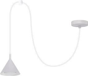BRILAGI - LED Lustră suspendată pe cablu CONE SINGLE SPIDER 1xGX53/15W/230V albă