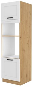 Dulap de bucătărie pentru alimente Lucid 60 DPM 210 2F (stejar artisan + alb). 1040993