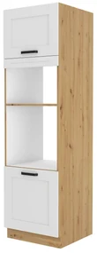 Dulap de bucătărie pentru alimente Lucid 60 DPM 210 2F (stejar artisan + alb). 1040993