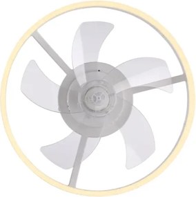 JUST LIGHT. 14624-16 - Ventilator de tavan LED cu lumină RITA LED/22W/230V + telecomandă