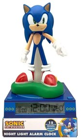 Sonic Ariciul 3D lampa de noapte și ceas desteptător