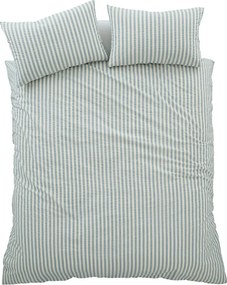 Lenjerie de pat albastră pentru pat dublu/extinsă cu 3 piese 230x220 cm Cotton Rich Woven Stripe – Pineapple Elephant