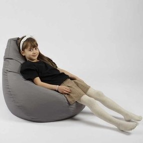 Fotoliu puf copii, Nirvana Light Pufrelax, Material Impermeabil - Grey