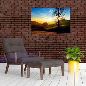 Tablou cu răsăsrit de soare (90x60 cm)