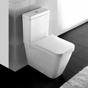 Rezervor vas WC Hatria, Erika Pro Q monobloc ceramic cu alimentare laterala