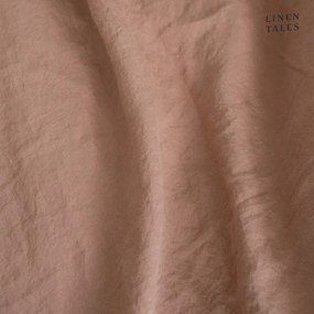 Față de pernă din in cu tiv plisat Linen Tales, 50 x 60 cm, maro teracotă