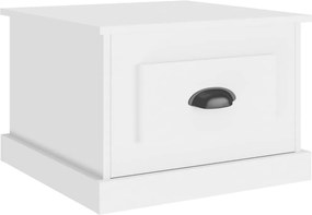 vidaXL Măsuță de cafea, alb, 50x50x35 cm, lemn compozit