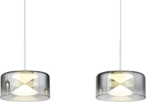Globo 16024-4WR - Lustra suspendată pe cablu BELINDA LED/24W/230V alb/fumuriu