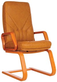 Scaun conferinta Manager Extra CF, brun deschis, piele ecologica