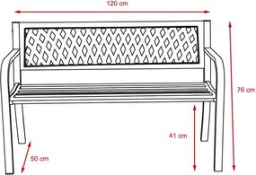 Bancă de grădină Avenberg SELENA