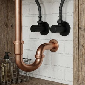 Robinet coltar 02 1 2   x 3 8   negru