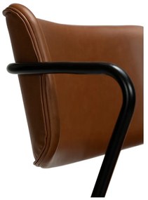 Scaun cu husă din piele artificială DAN-FORM Denmark Zed, maro