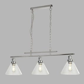 Lustra suspendata design clasic Pyramid crom 1277-3CC SRT