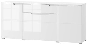 Comodă Sallosa 36 (alb + alb lucios). 1068237