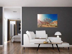 Tablou cu cu copac în deșert (90x60 cm)