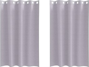 vidaXL Perdele Opaque cu Inel 2 pcs Gri Metalic 175 x 140 cm Poliester