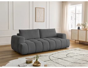 Canapea gri închis extensibilă/cu spațiu de depozitare 251 cm Fuji – Bobochic Paris