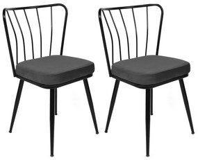 Set 2 scaune Ypsilon (Negru). 1072797
