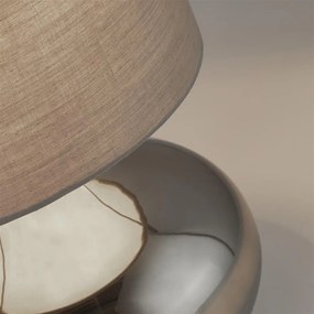 Veioza/Lampa de masa design decorativ Oslo fumuriu/gri