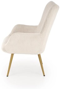 Fotoliu Amaro velvet crem H97 cm