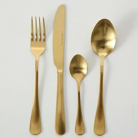 Set tacamuri, 4 persoane, auriu, din otel inoxidabil, Landlord