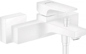 Baterie cada - dus Hansgrohe Metropol alb mat 18 cm