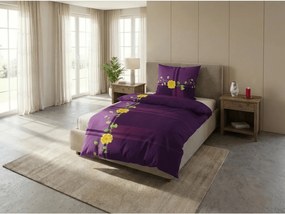 Lenjerie de pat din bumbac RENARA mov Dimensiune lenjerie de pat: 70 x 90 cm | 140 x 200 cm