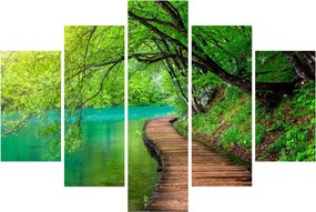 Tablou - Lacurile Plitvice (150x105 cm)