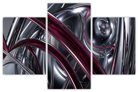 Tabloul cu abstracție gri (90x60 cm)