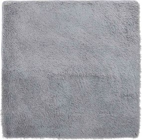 vidaXL Covor shaggy cu pom înalt, NAVARRA, gri deschis, 120x120 cm