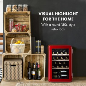 Vinetage 19 Uno, frigider pentru băuturi, 70 litri, 4-22°C, retro-design