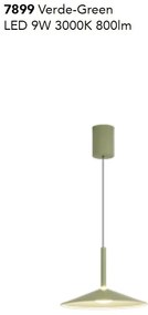 Lustra/Pendul LED reglabil CALICE verde 9W