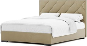 Pat Boston Tapitat cu Saltea 120/140/160/180x200cm - 120x200