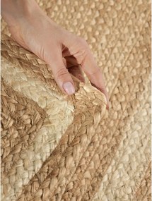 Covor tip traversă crem/în culoare naturală reversibil/țesut manual din iută 70x200 cm Jutta – Hanse Home